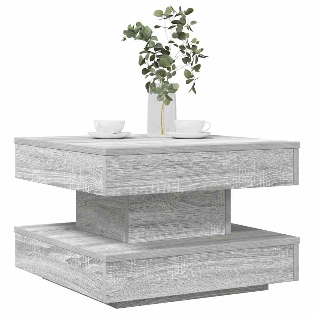 Couchtisch 360-Grad Drehbar 70X70X34,5 Cm