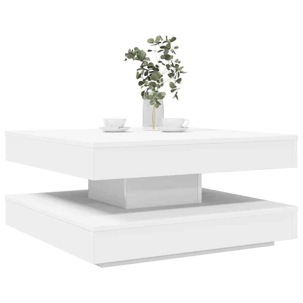 Couchtisch 360-Grad Drehbar 70X70X34,5 Cm
