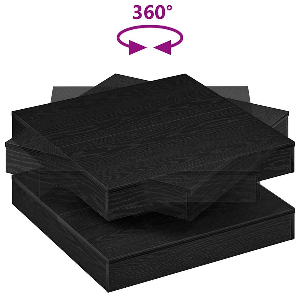 Couchtisch 360-Grad Drehbar 70X70X34,5 Cm