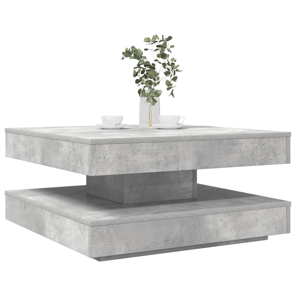 Couchtisch 360-Grad Drehbar 70X70X34,5 Cm