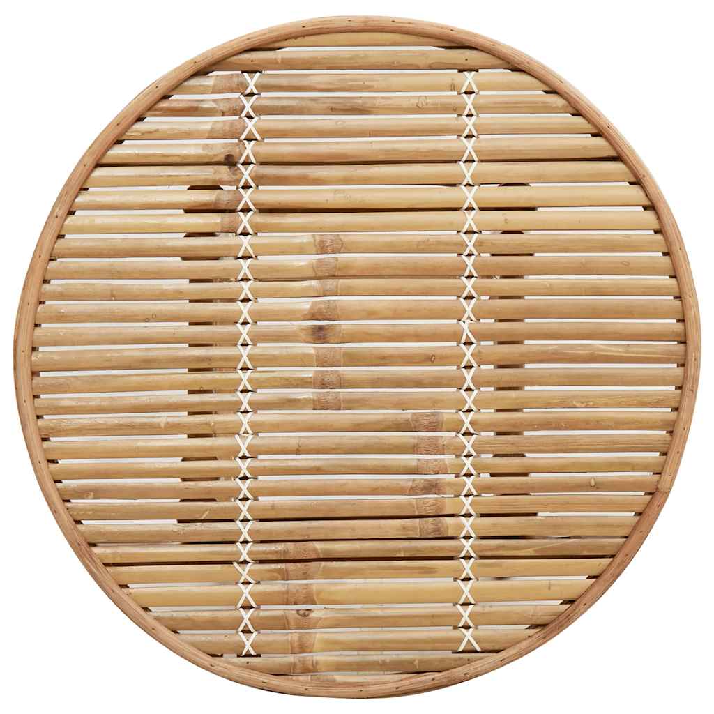 Garten-Bartisch Rund Ø55X100 Cm Bambus Schwarz