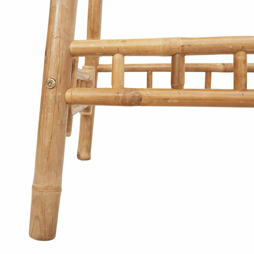 Garten-Bartisch Rund Ø55X100 Cm Bambus Schwarz