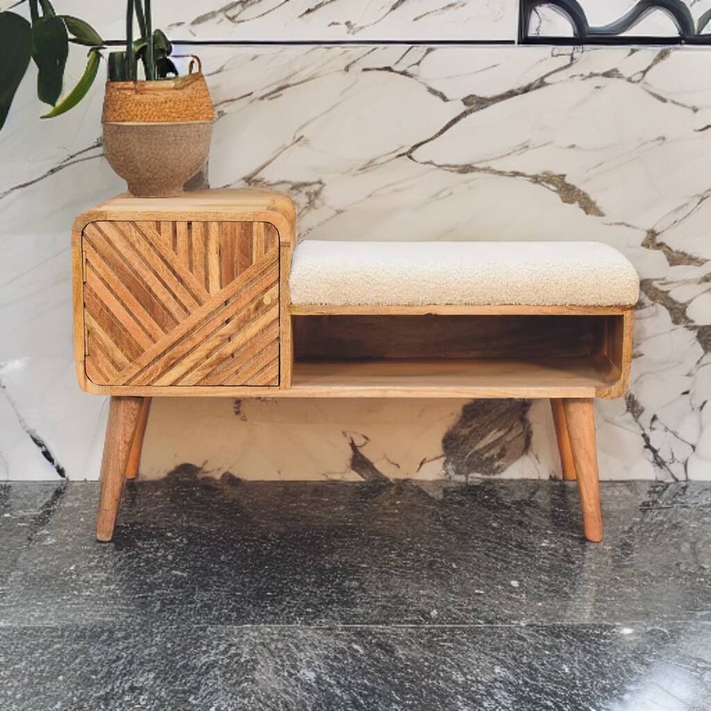 Inca bench with cupboard