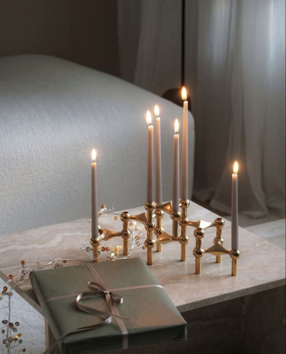 Reinas Kerzenständer - silber/gold/schwarz