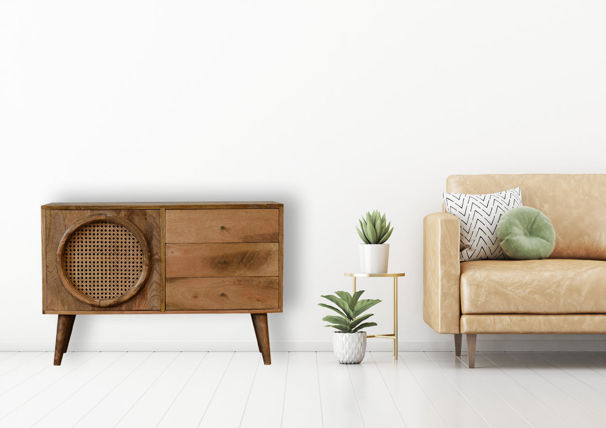 Benoa sideboard - mango wood/rattan