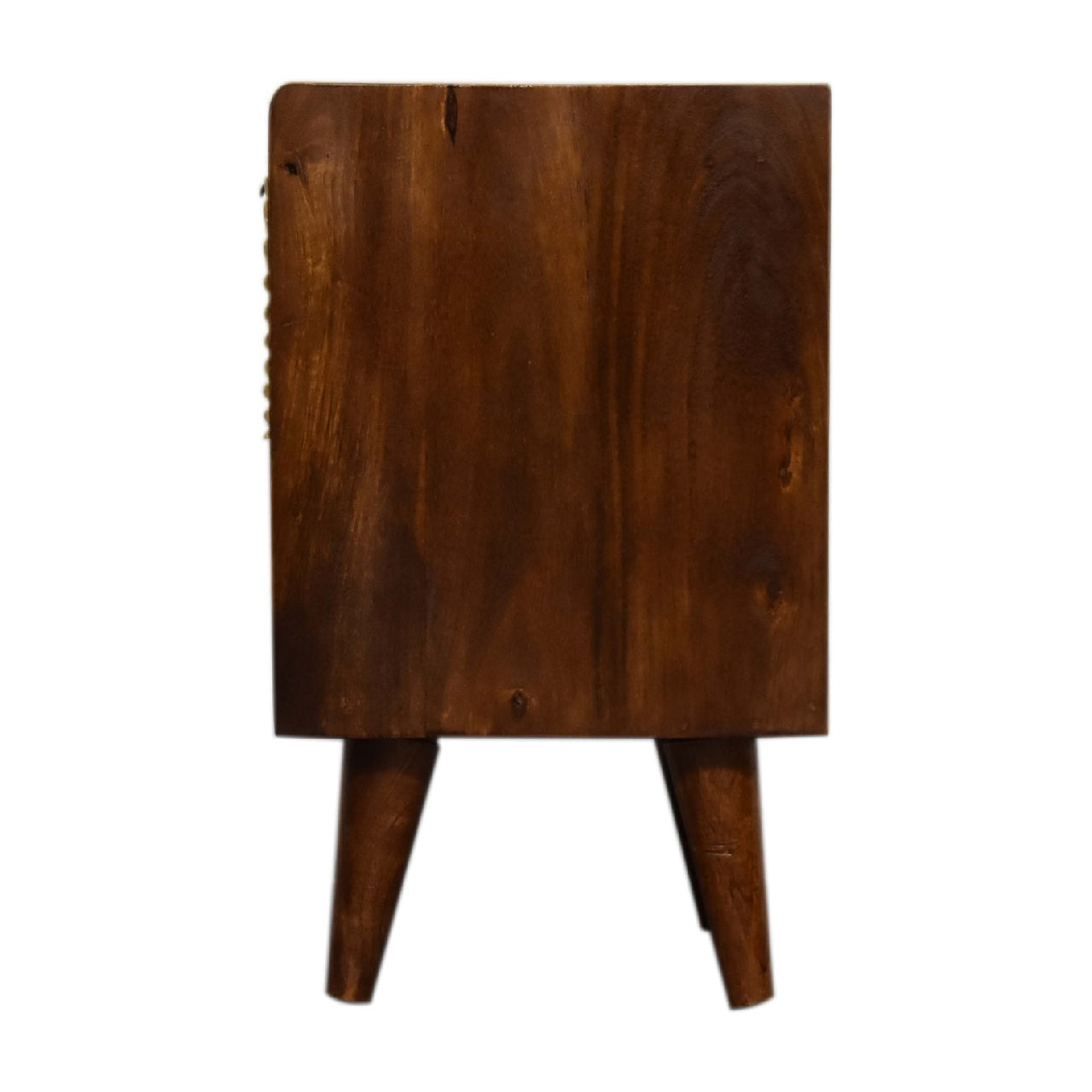 Marrakech bedside table gold - mango wood