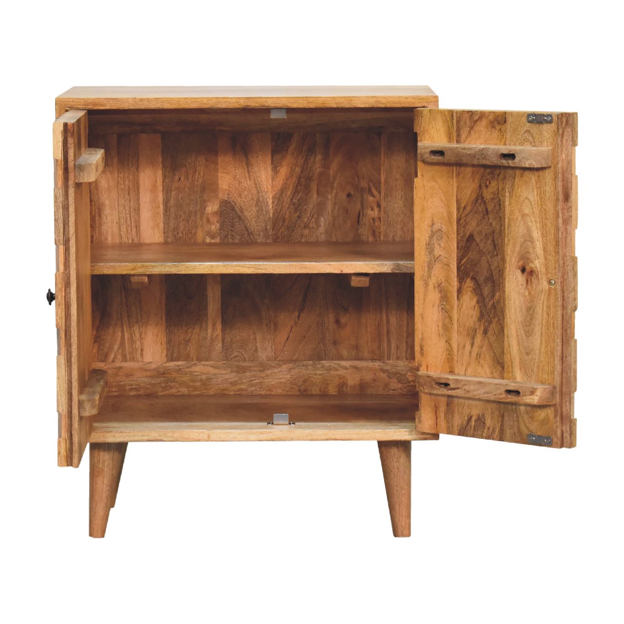 Seminyak Mini Cabinet - Mango Wood/Pineapple Carving
