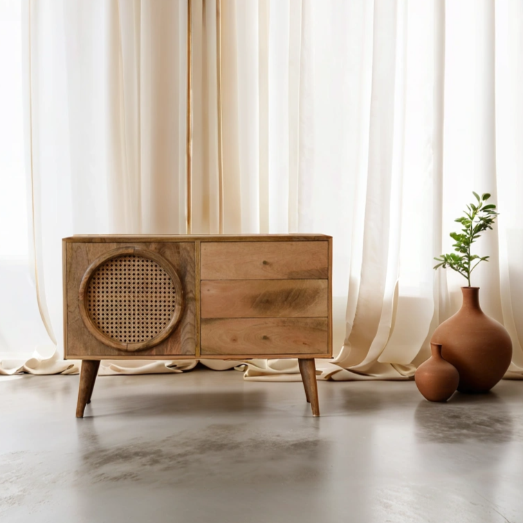 Benoa sideboard - mango wood/rattan
