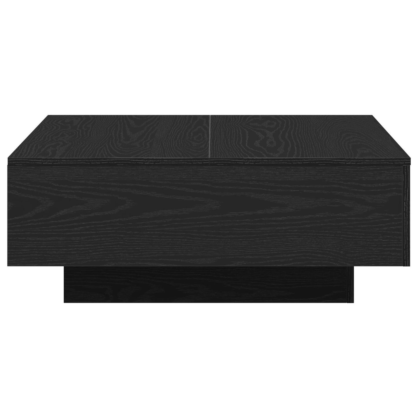 Couchtisch Schwarz Eiche 80X80X31 Cm Holzwerkstoff