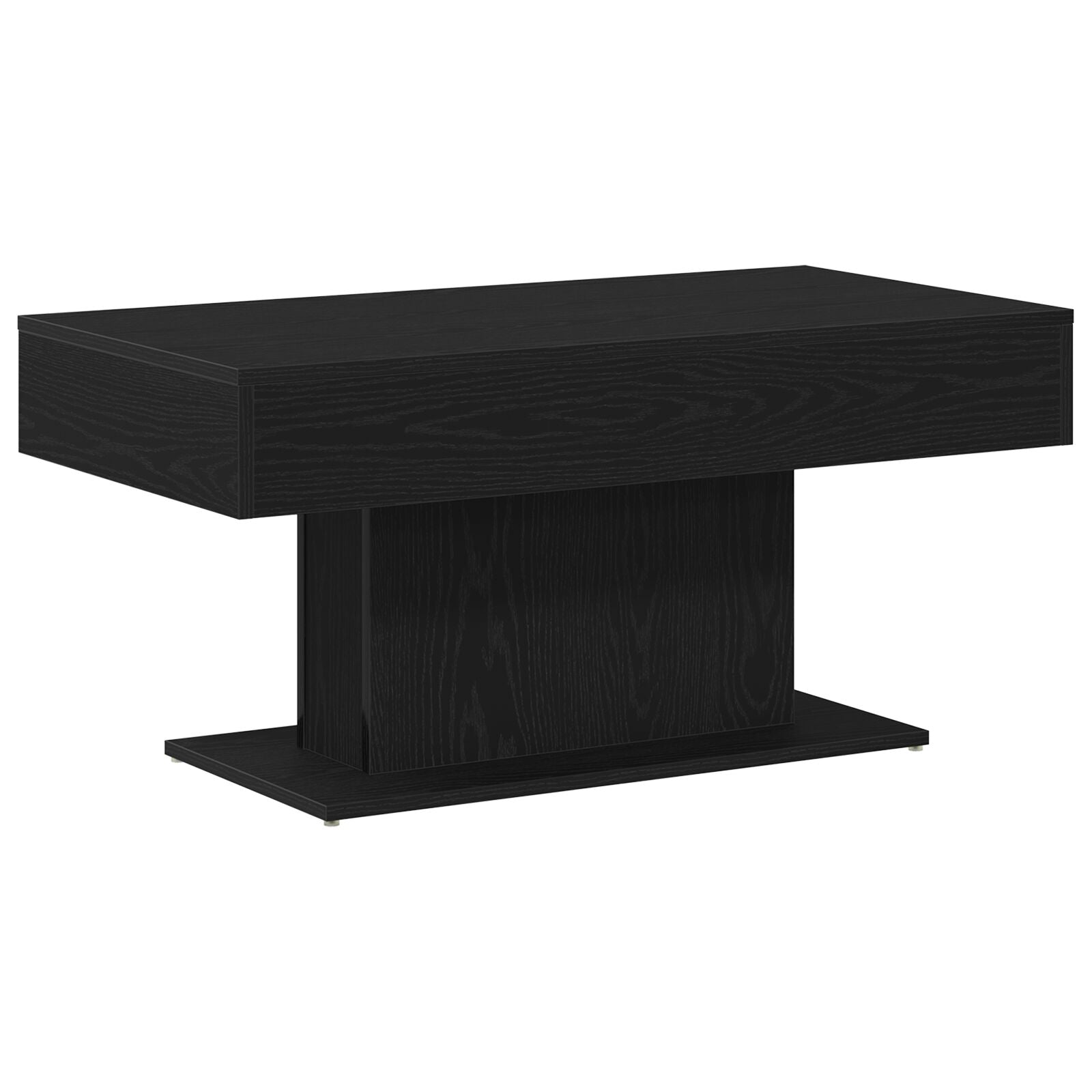 Couchtisch Schwarz Eiche 96X50X45 Cm Aus Holzwerkstoff